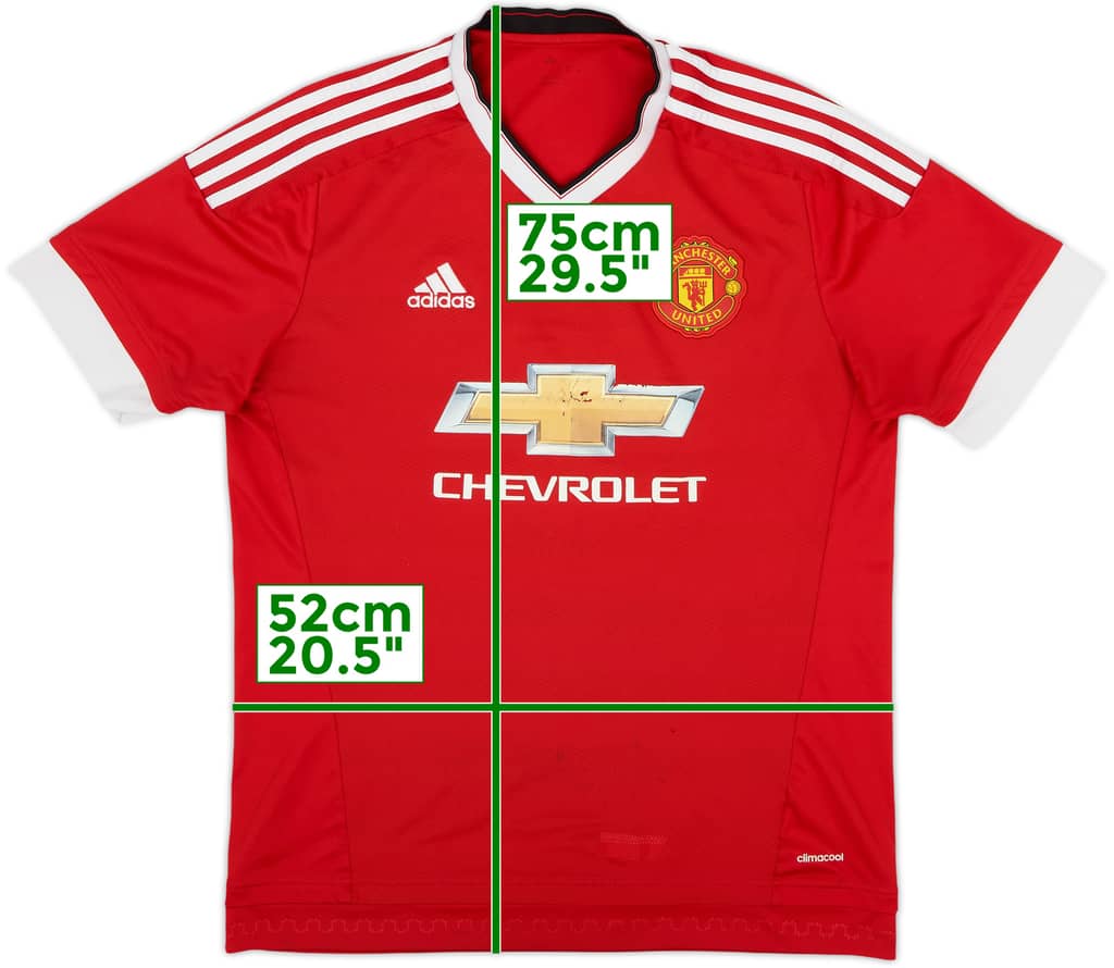 2015-16 Manchester United Home Shirt - 5/10 - (L)