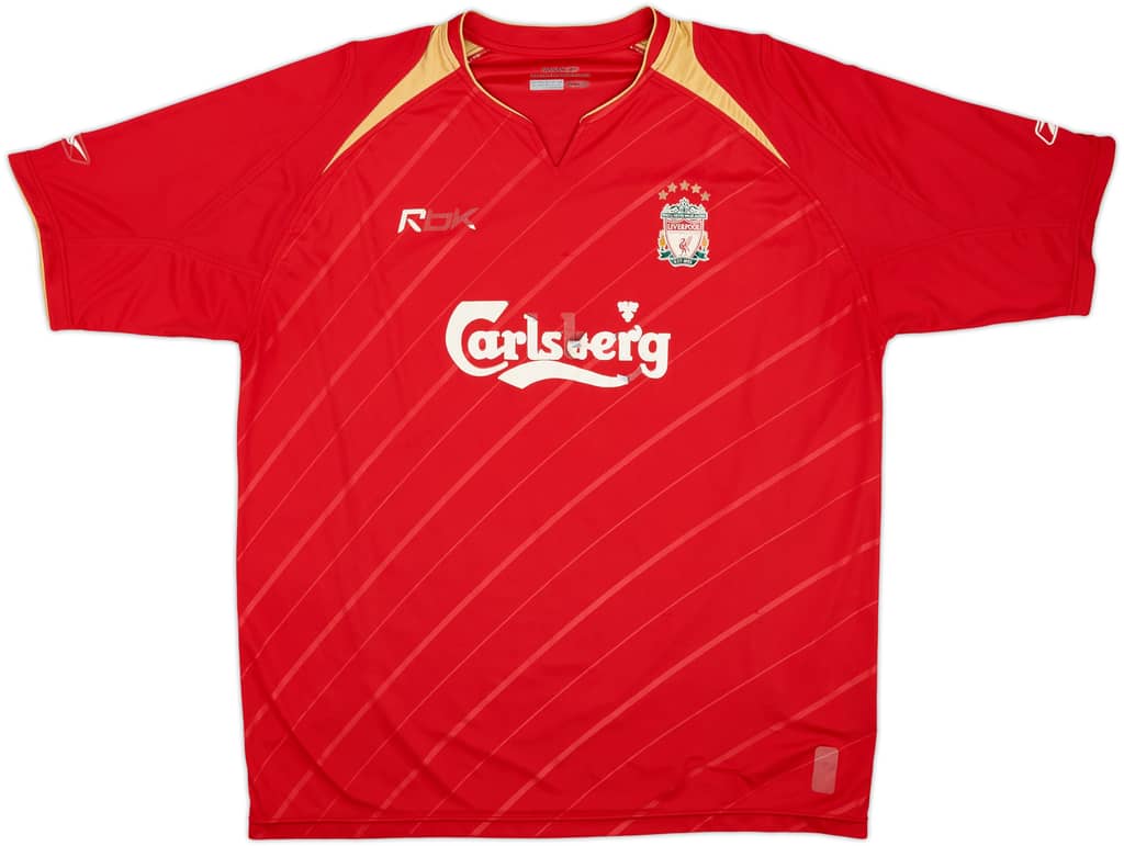 2005-06 Liverpool CL Home Shirt - 4/10 - (XL)