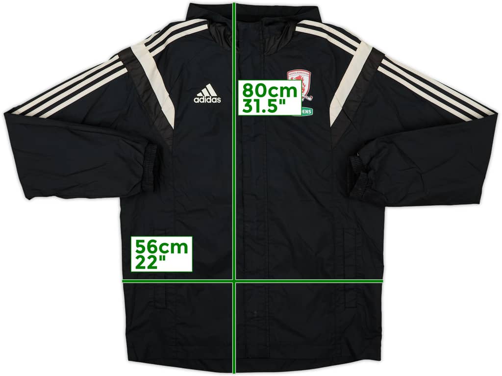 Chaqueta impermeable con capucha adidas del Middlesbrough 2014-15 - 6/10 - (M)