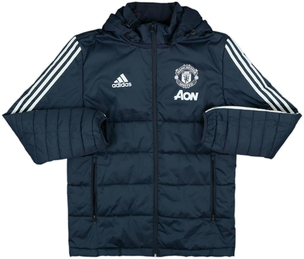 2016-17 Manchester United adidas Padded Bench Coat - 10/10 - (M)