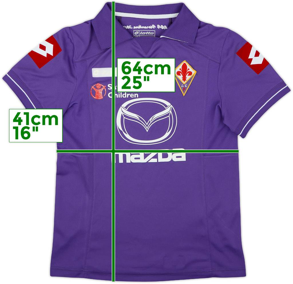 2011-12 Fiorentina Home Shirt - 4/10 - (XXS)