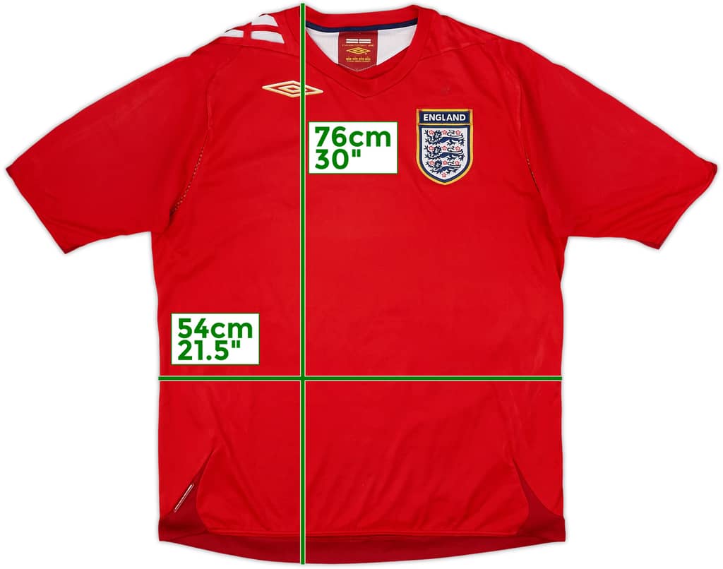 2006-08 England Away Shirt - 5/10 - (L)