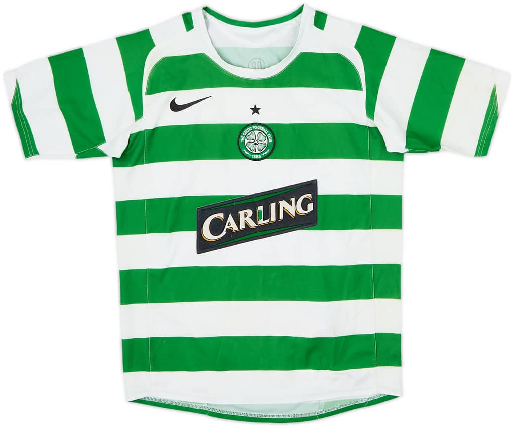 2005-07 Celtic Home Shirt - 5/10 - (M.Boys)
