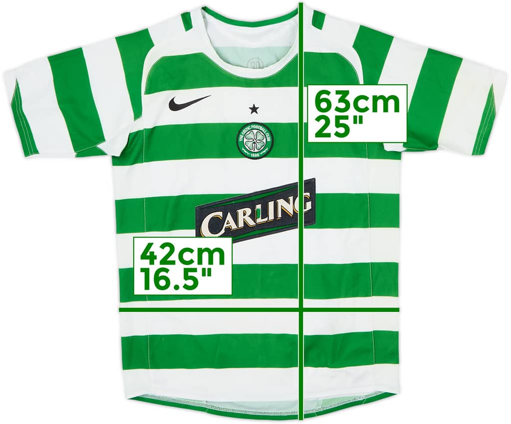 2005-07 Celtic Home Shirt - 5/10 - (M.Boys)