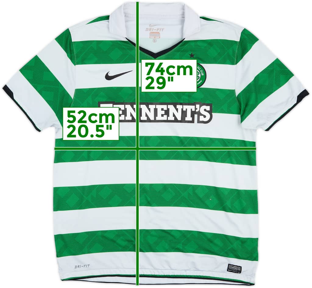 2010-12 Celtic Home Shirt - 3/10 - (L)