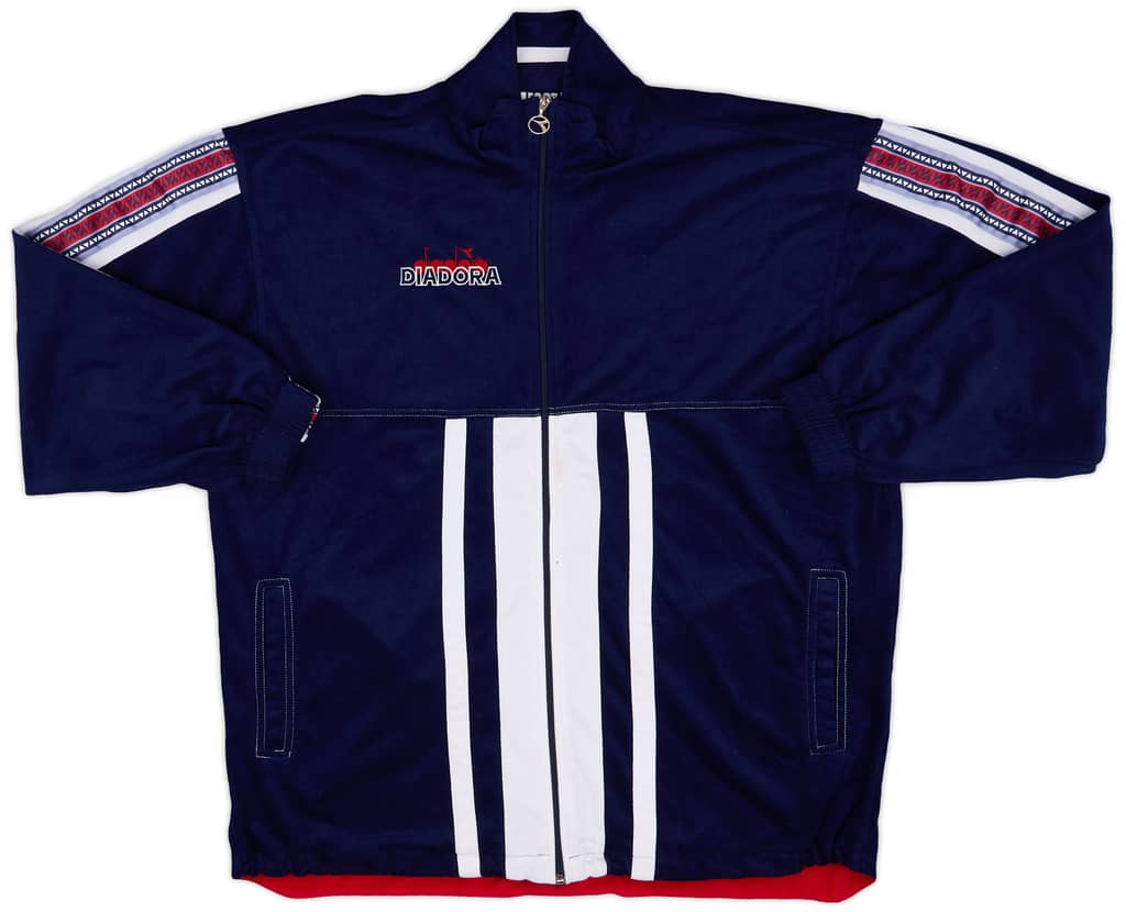 1994-95 Belgium Diadora Fleece Track Jacket - 9/10 - (L)