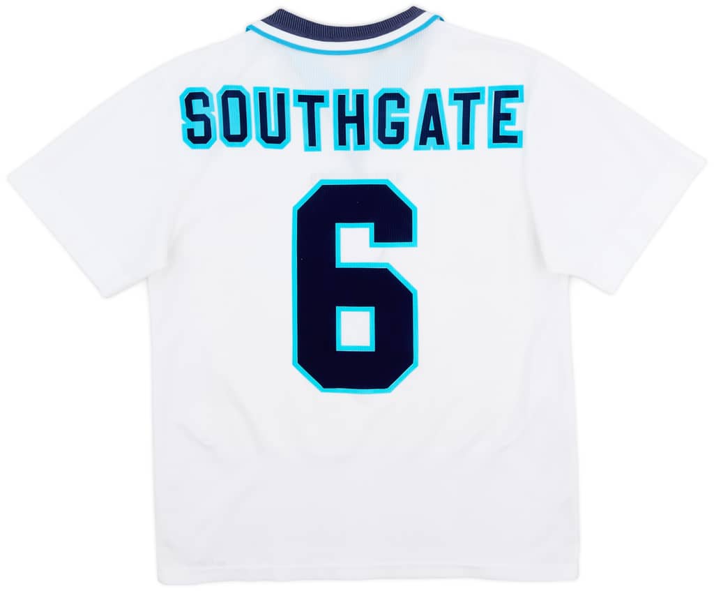 1995-97 England Home Shirt Southgate #6 - 9/10 - (M)