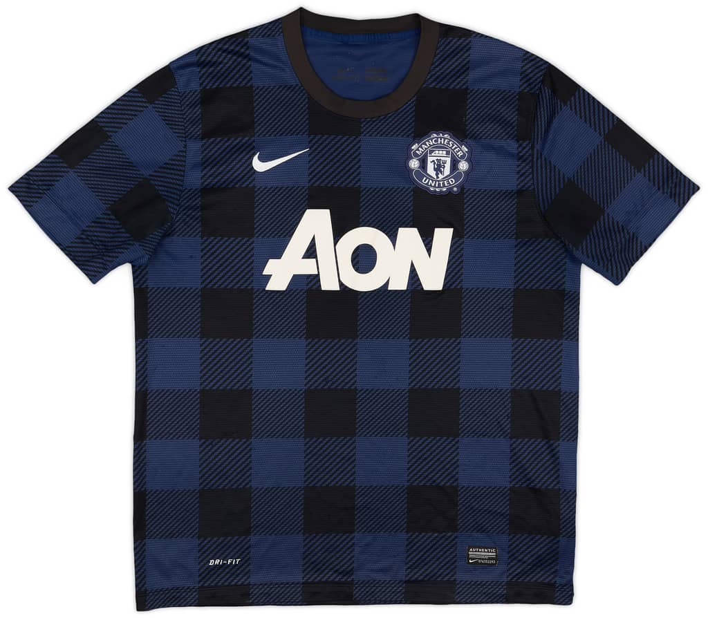 2013-14 Manchester United Away Shirt Vidic #15 - 8/10 - (L)