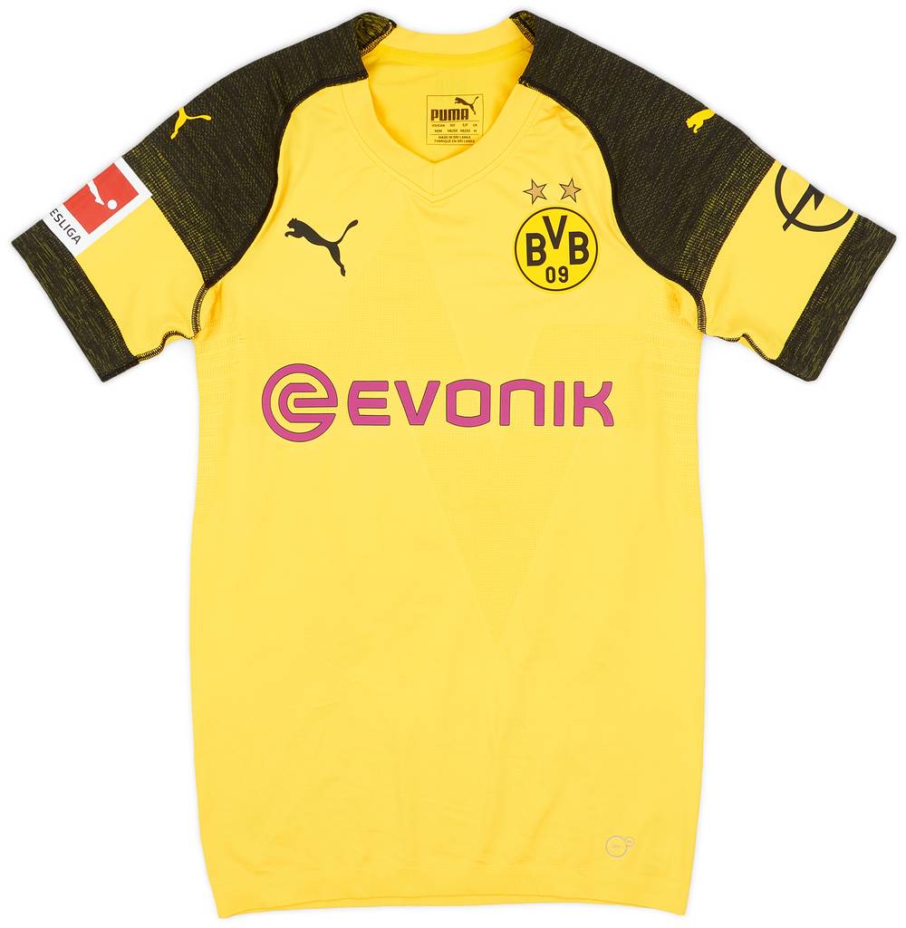 2018-19 Borussia Dortmund Match Issue Home Shirt Burnic #32