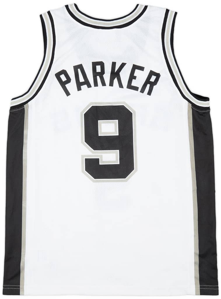 2002-10 San Antonio Spurs Parker #9 Champion Jersey (Home) M