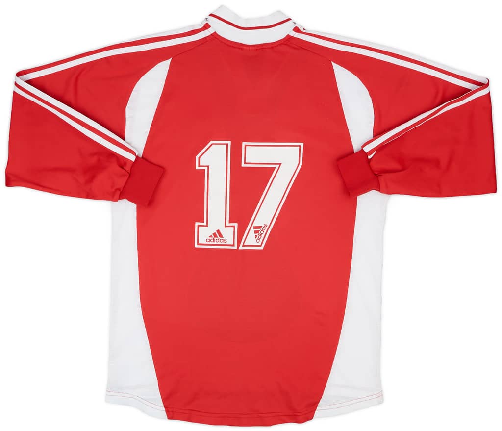 2000-01 Standard Liege Match Issue Home L/S Shirt #17