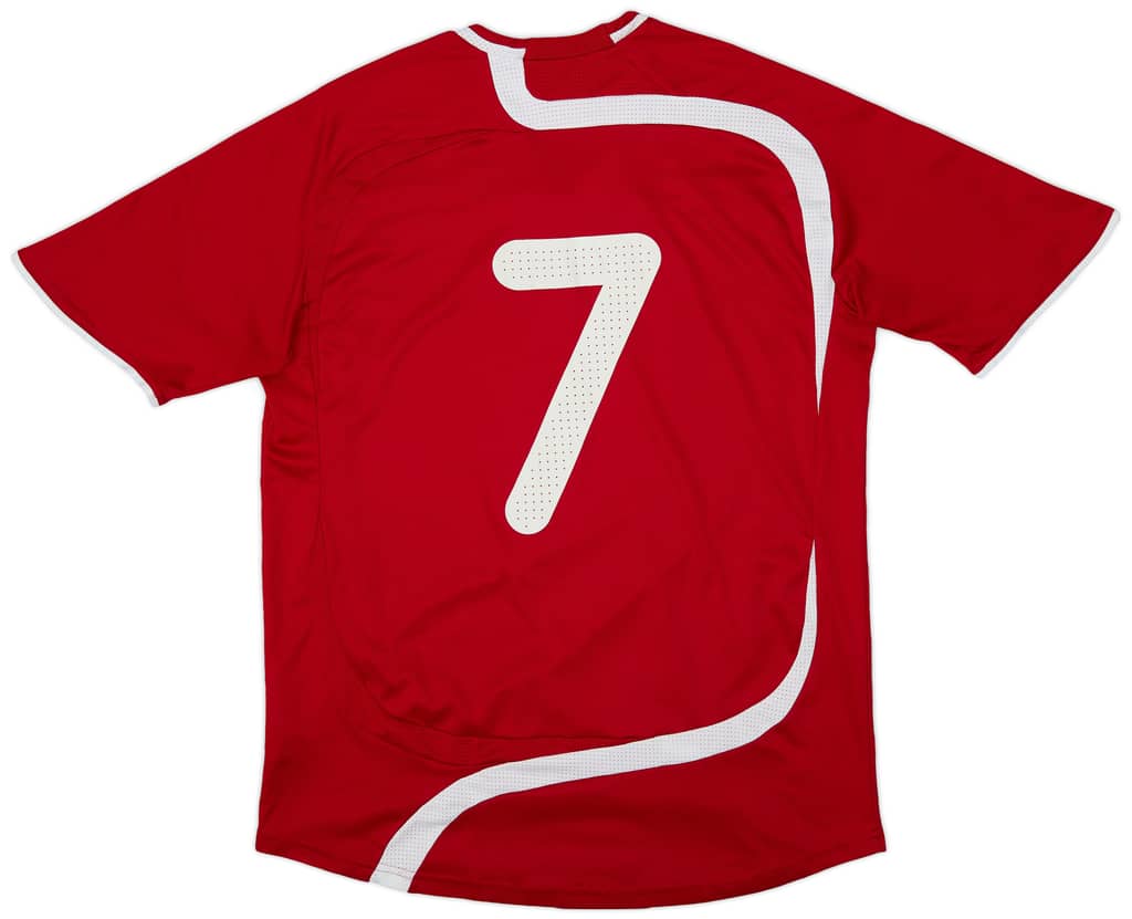 2007-09 Denmark Women's Home Shirt #7 - 8/10 - (Women's L)