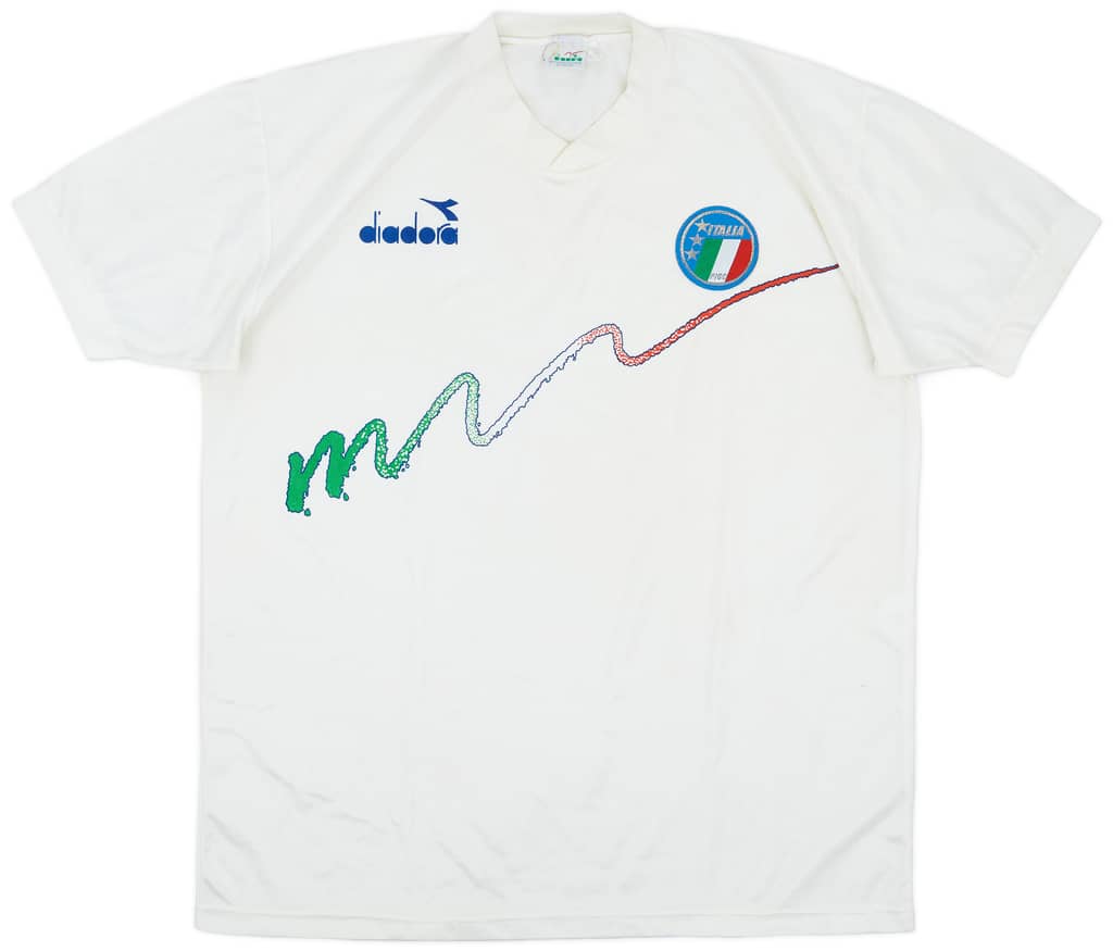 1990 Italy Diadora Training Shirt - 7/10 - (XL)