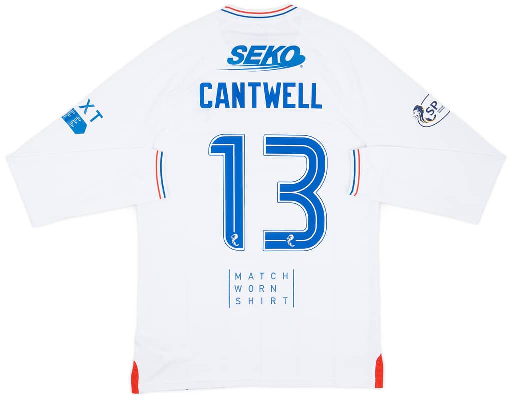 2023-24 Rangers Match Issue Away L/S Shirt Cantwell #13