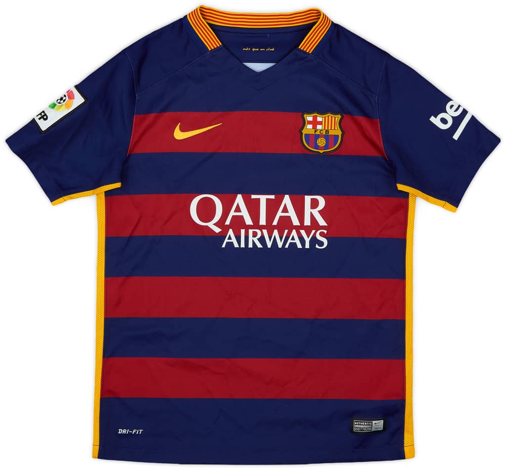 2015-16 Barcelona Home Shirt - 9/10 - (M.Boys)