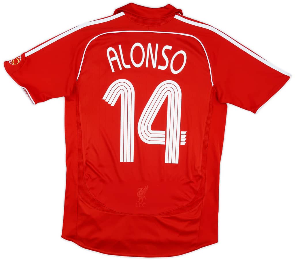 2006-08 Liverpool Home Shirt Alonso #14 - 5/10 - (S)