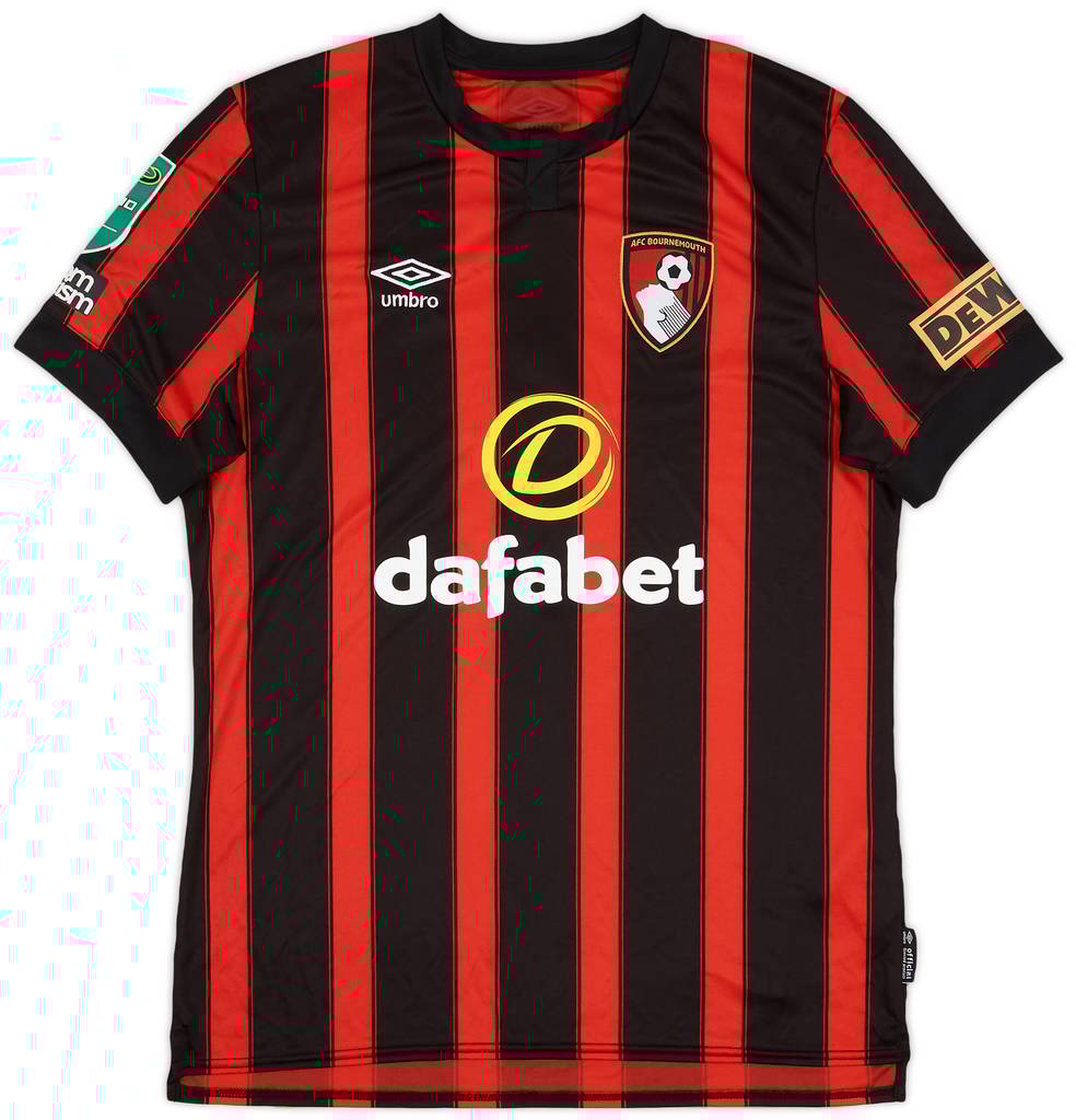 2023-24 Bournemouth Match Issue Carabao Cup Home Shirt Kerkez #3
