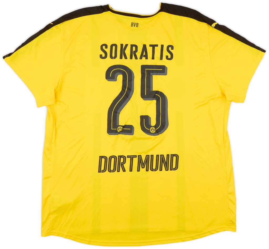2016-17 Borussia Dortmund Home Shirt Sokratis #25 (3XL)