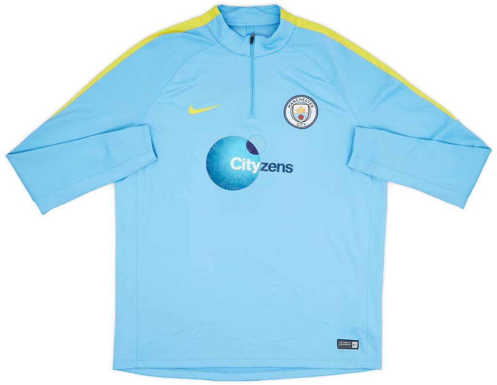 2016-17 Manchester City Nike 1/4 Zip Training Top - 5/10 - (XL)