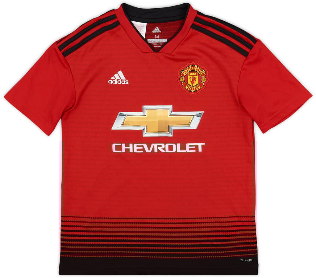 2018-19 Manchester United Home Shirt - 9/10 - (M.Boys)