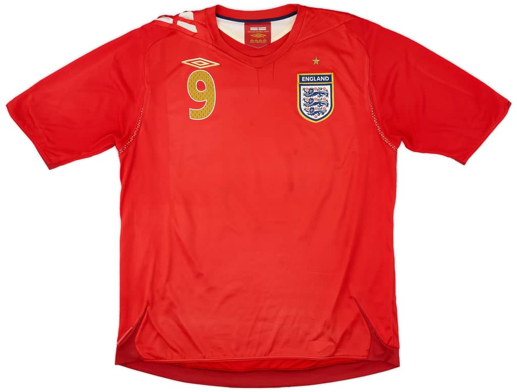 2006-08 England Away Shirt Rooney #9 - 6/10 - (XL)