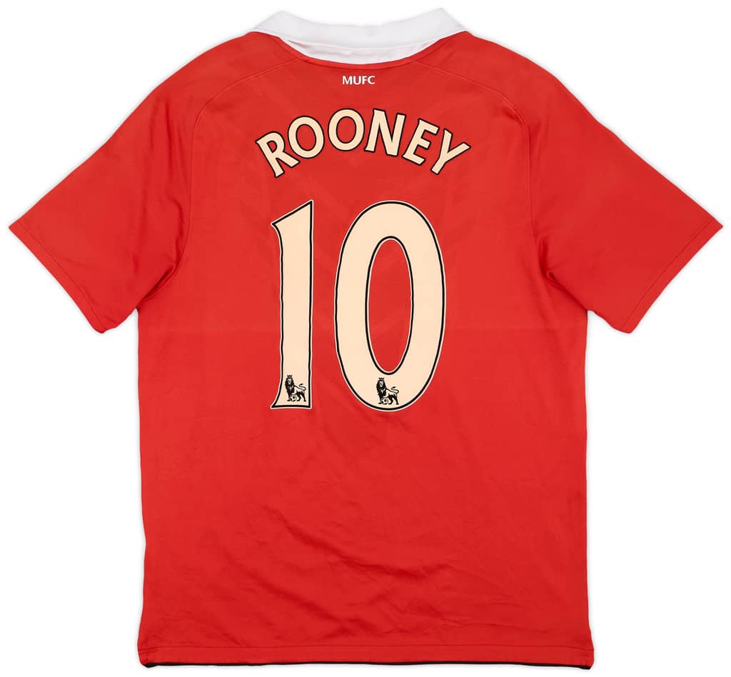 2010-11 Manchester United Home Shirt Rooney #10 - 7/10 - (L)