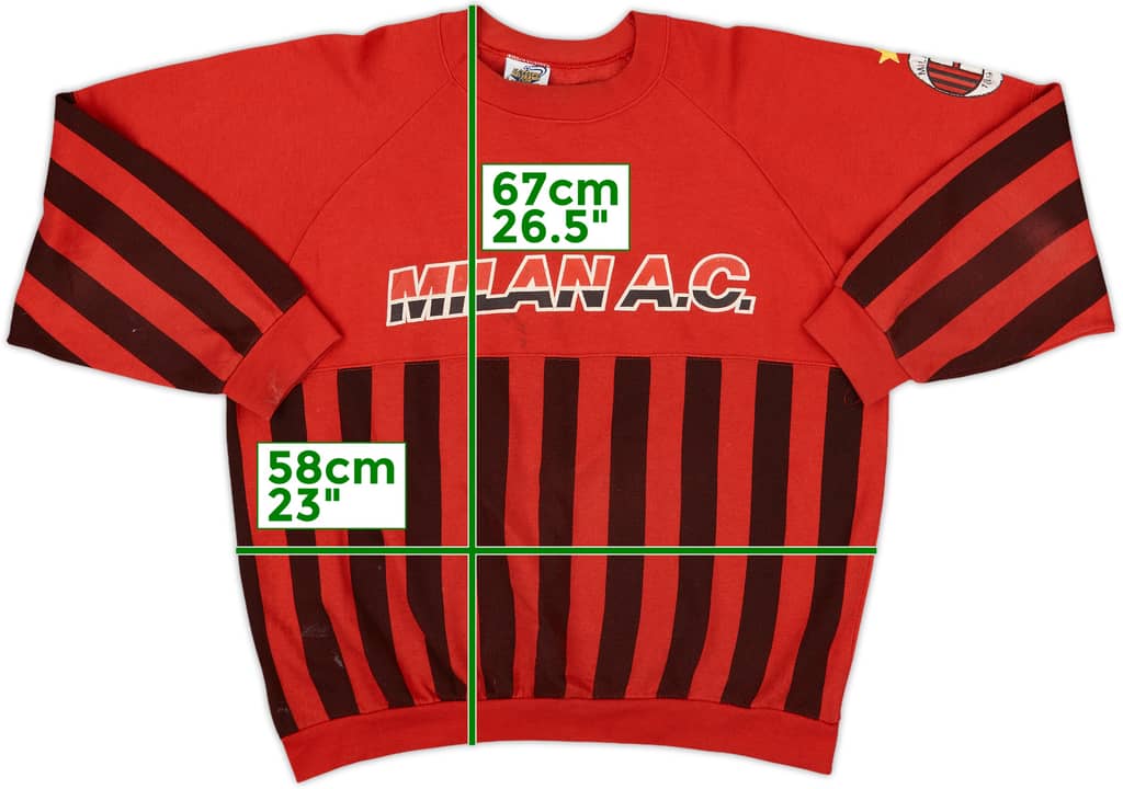 1990-91 AC Milan Le Felpe Dei Grandi Sweat Top - 6/10 - (L)