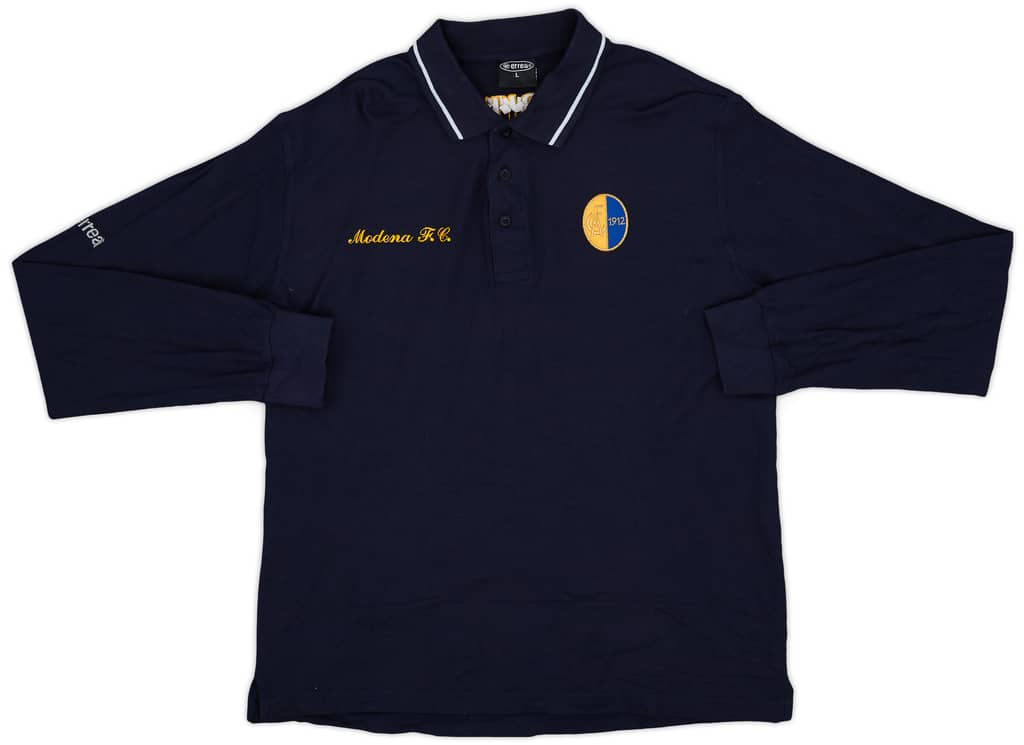 2008-09 Modena Errea Polo L/S Shirt - 9/10 - (L)