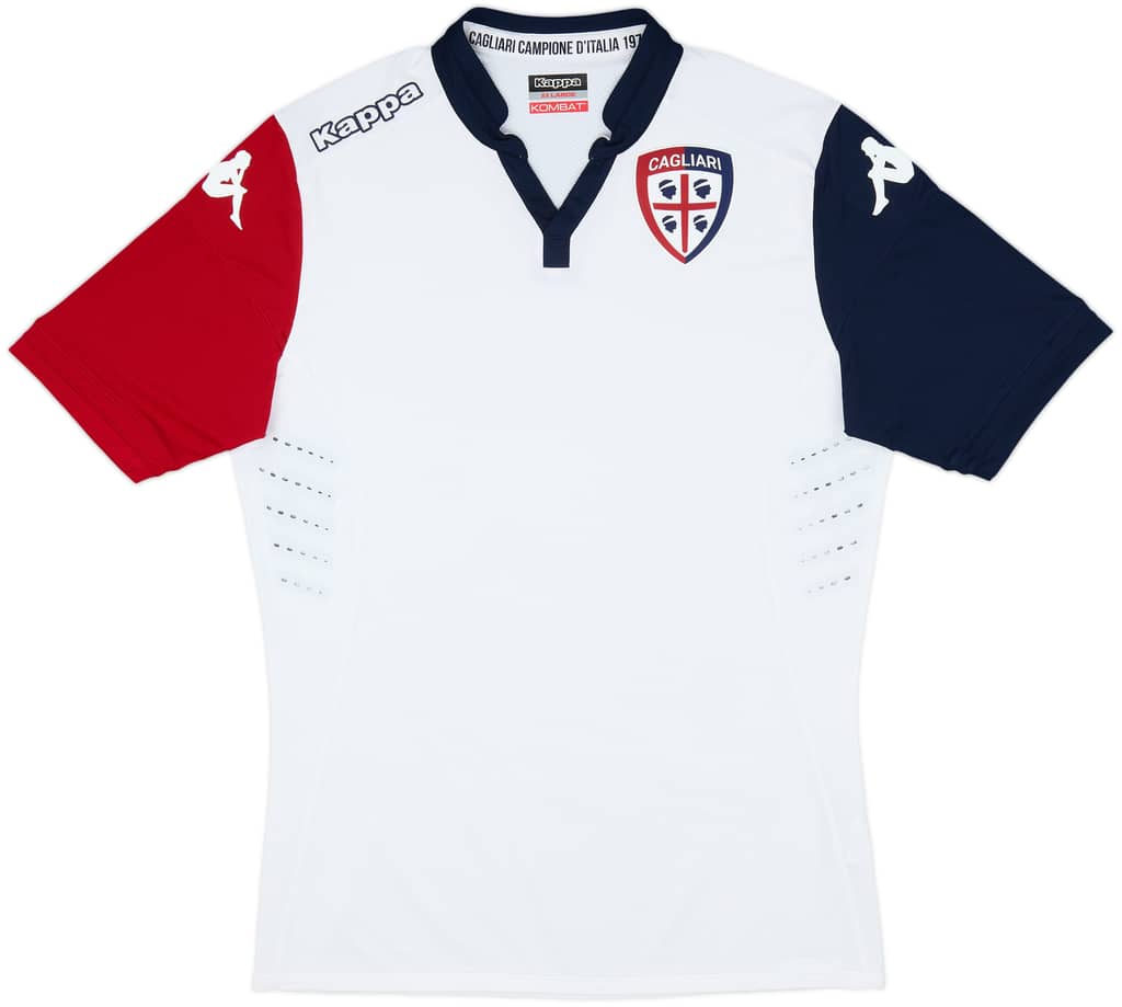 2015-16 Cagliari Authentic Away Shirt - 9/10 - (XXL)