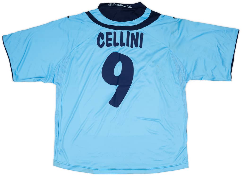 2007-08 Albinoleffe Match Issue Signed Home Shirt Cellini #9