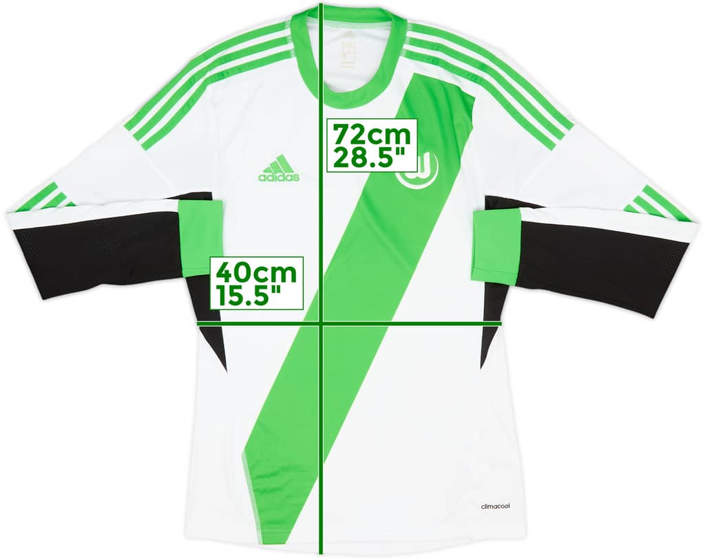 2012-13 Wolfsburg Away L/S Shirt - 9/10 - (S)
