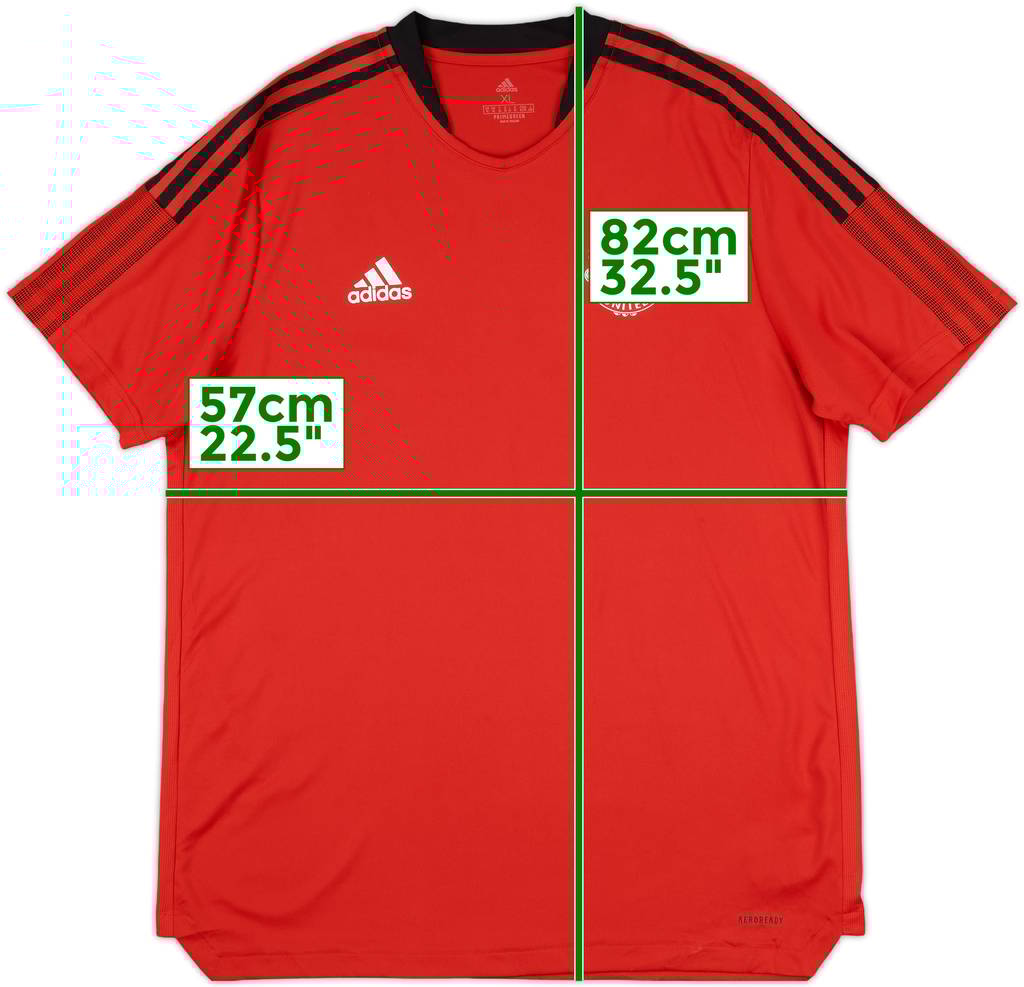 2021-22 Manchester United adidas Training Shirt - 8/10 - (XL)