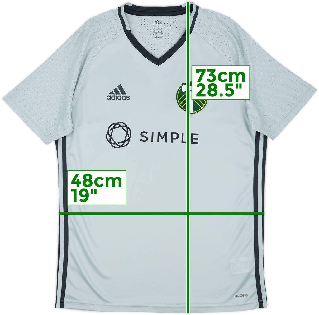 2015 Portland Timbers adizero Training Shirt - 9/10 - (M)