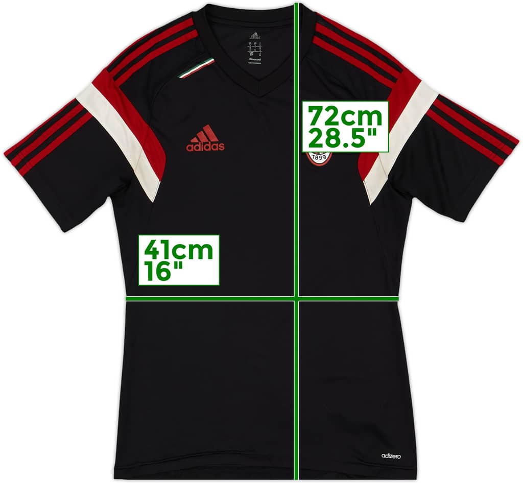 2014-15 AC Milan adidas Training Shirt - 9/10 - (S)
