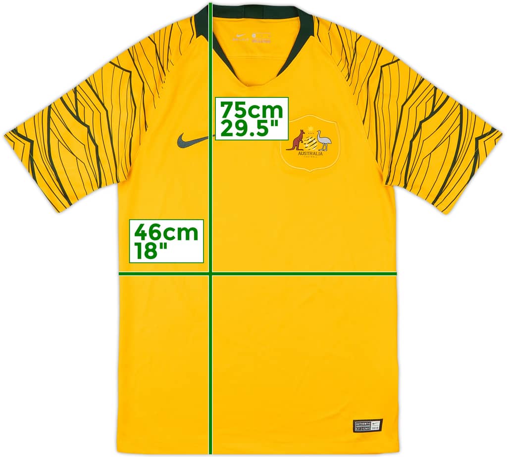 2018-20 Australia Home Shirt - 9/10 - (S)