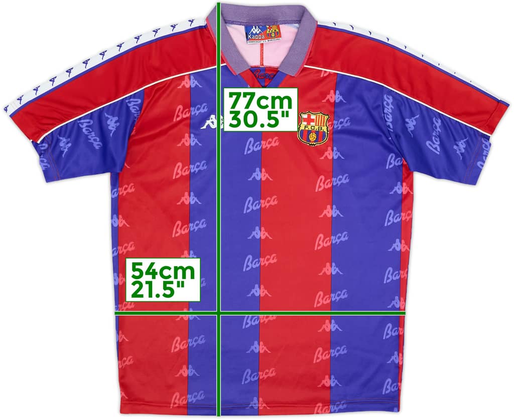 1992-95 Barcelona Home Shirt - 7/10 - (L)