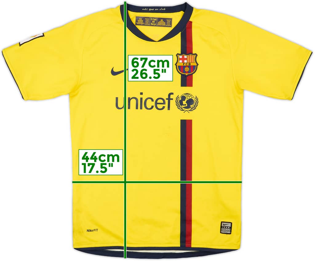 2008-10 Barcelona Away Shirt - 7/10 - (L.Boys)