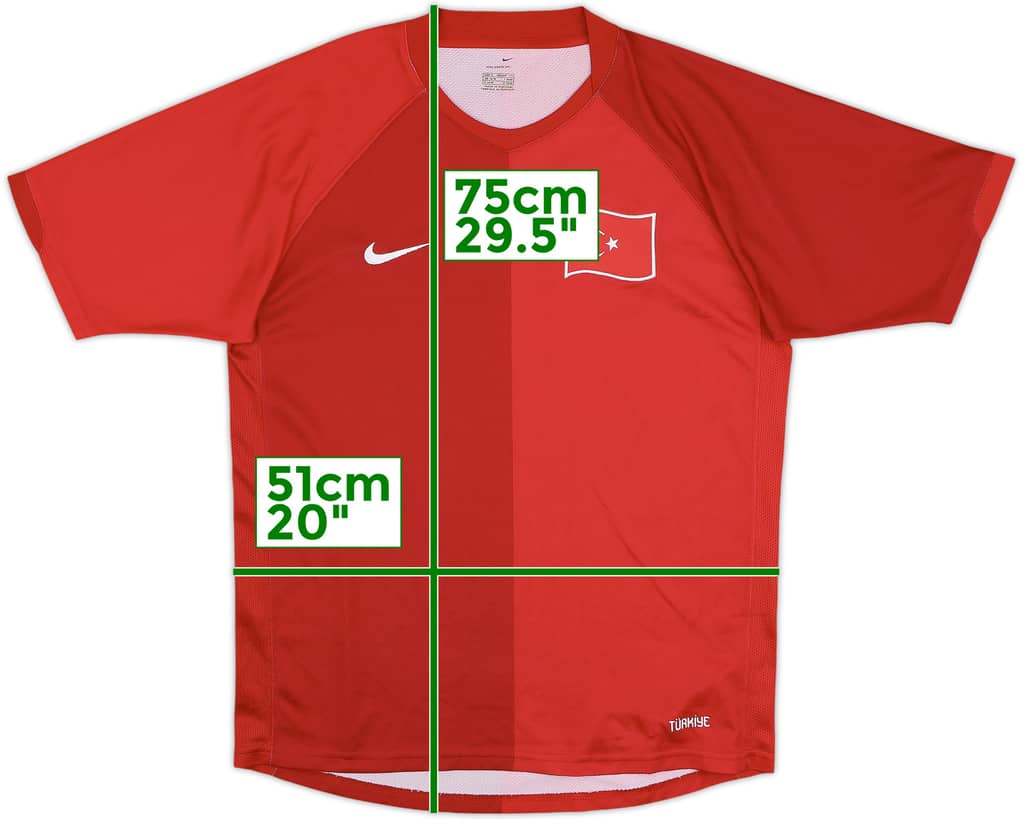 2006-08 Turkey Home Shirt - 9/10 - (S)