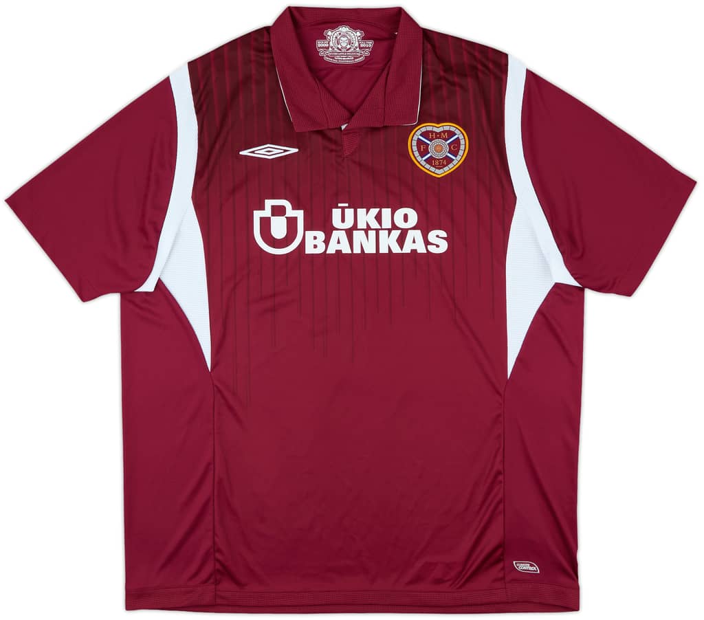 2009-10 Hearts Home Shirt - 10/10 - (XXL)