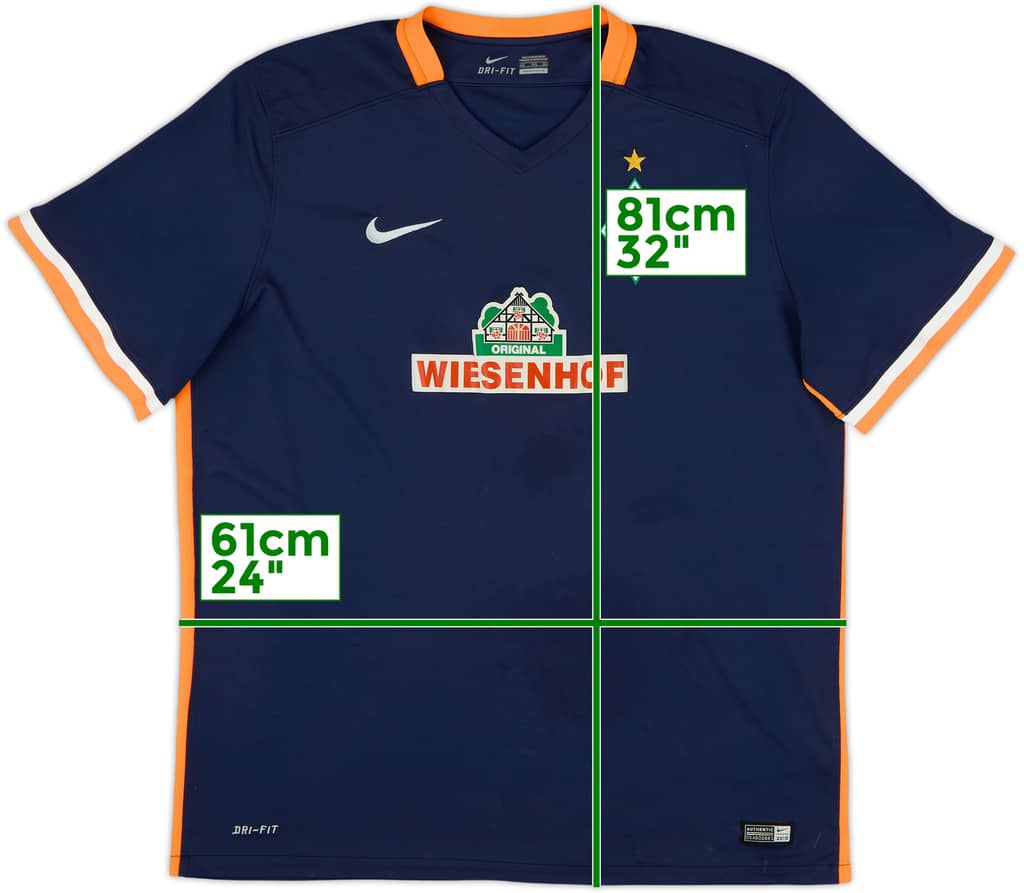2015-16 Werder Bremen Away Shirt - 8/10 - (XXL)