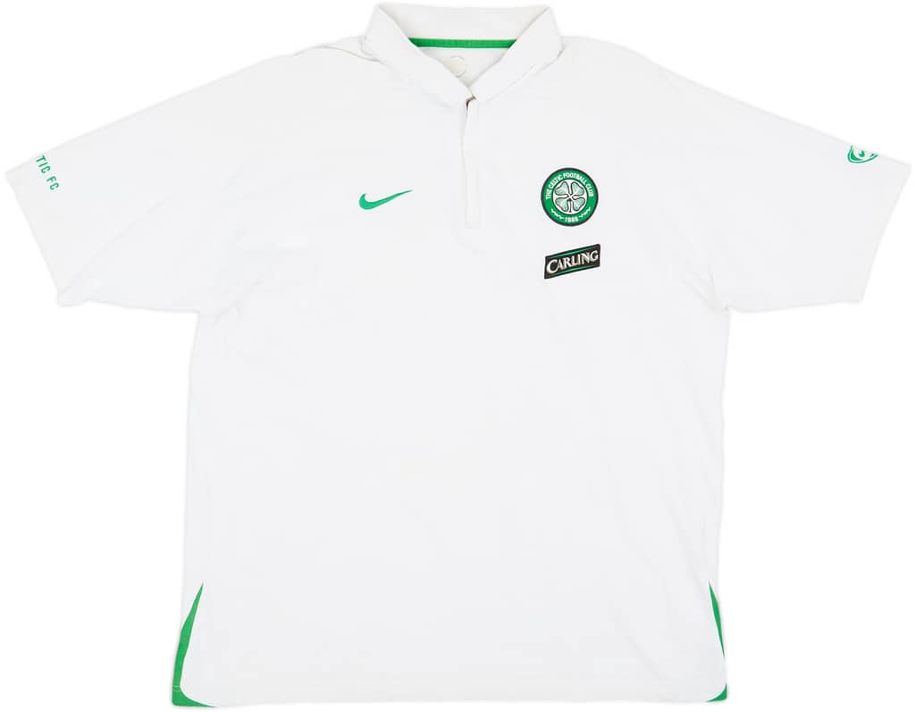 2006-07 Celtic Nike 1/4 Zip Polo Shirt - 7/10 - (XXL)