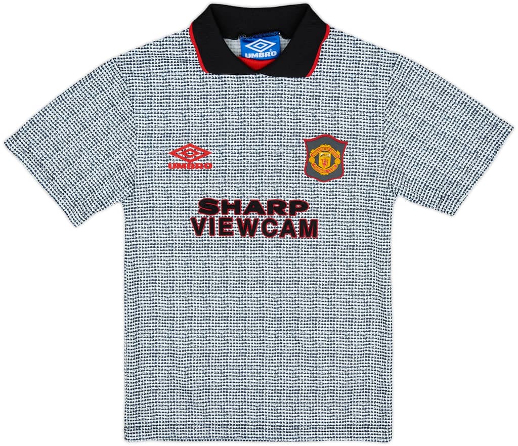 1995-96 Manchester United Away Shirt - 8/10 - (S.Boys)