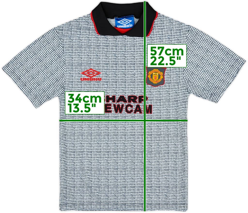 1995-96 Manchester United Away Shirt - 8/10 - (S.Boys)