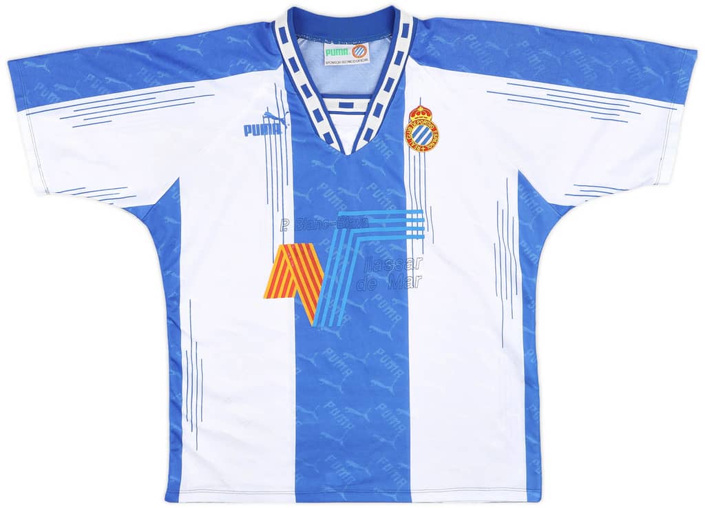 1994-95 Espanyol Home Shirt - 9/10 - (L)