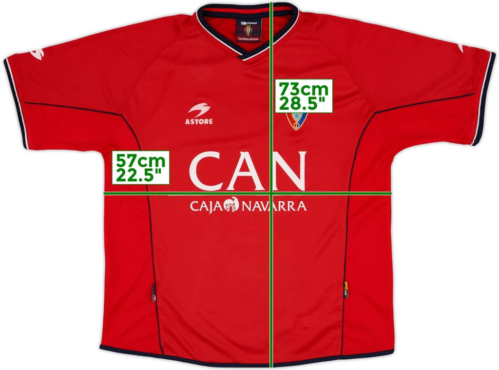 2002-03 Osasuna Home Shirt - 7/10 - (XL)
