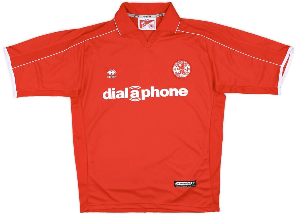 2003-04 Middlesbrough 'Carling Cup Finalists' Home Shirt - 9/10 - (XXL)