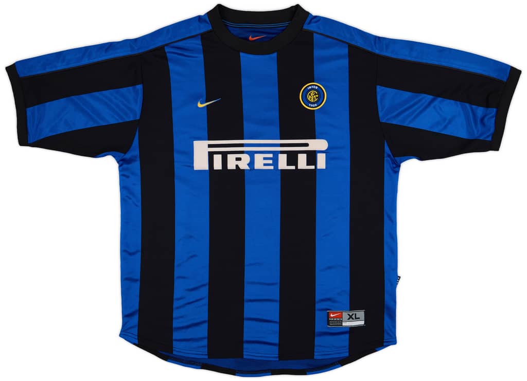 1999-00 Inter Milan Home Shirt Ronaldo #9 - 8/10 - (XL)