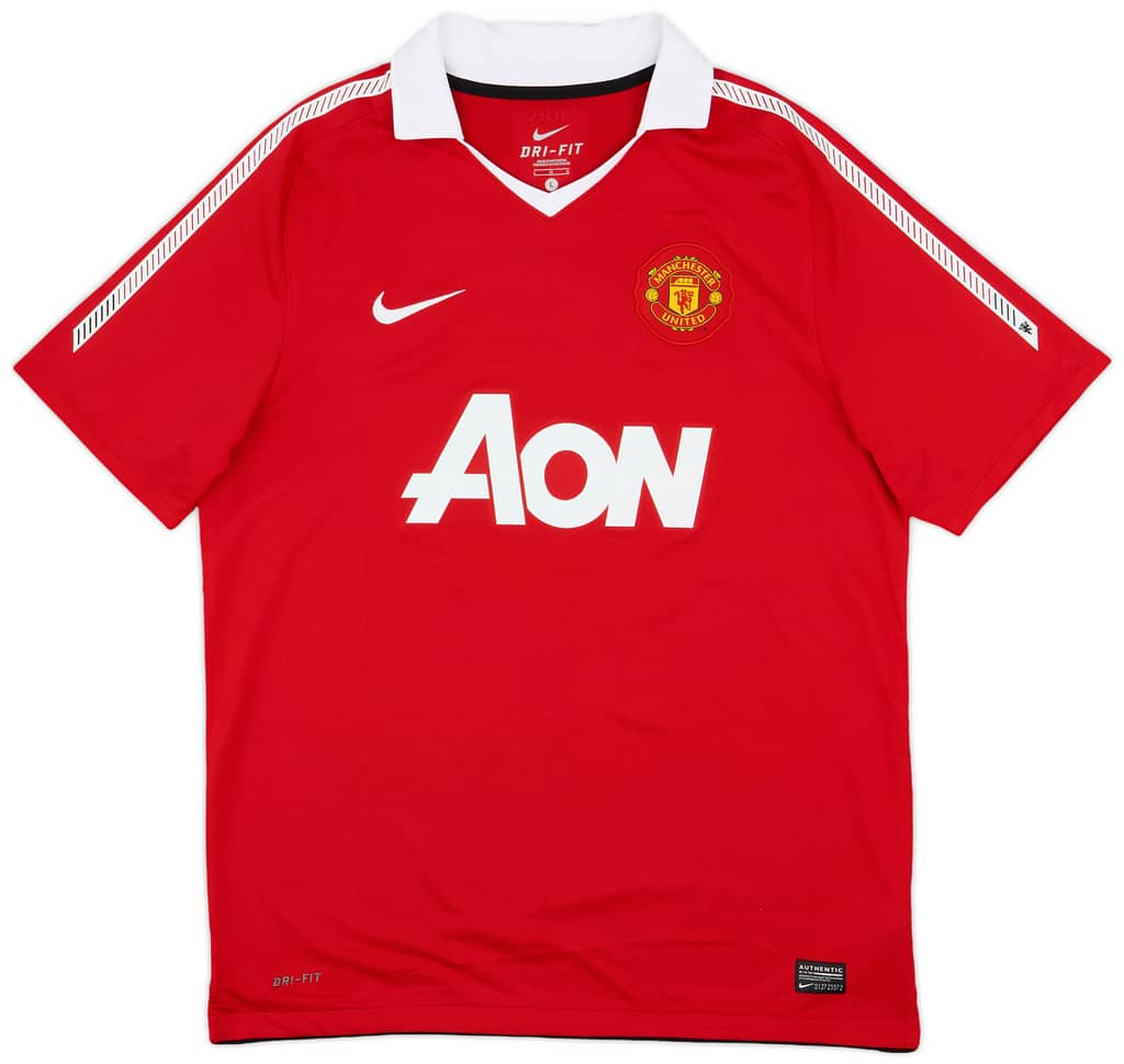 2010-11 Manchester United Home Shirt Champions #19 - 10/10 - (L)