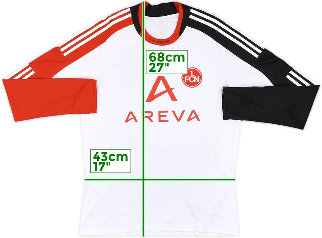 2009-10 Nurnberg Player Issue Away L/S Shirt - 7/10 - (L)