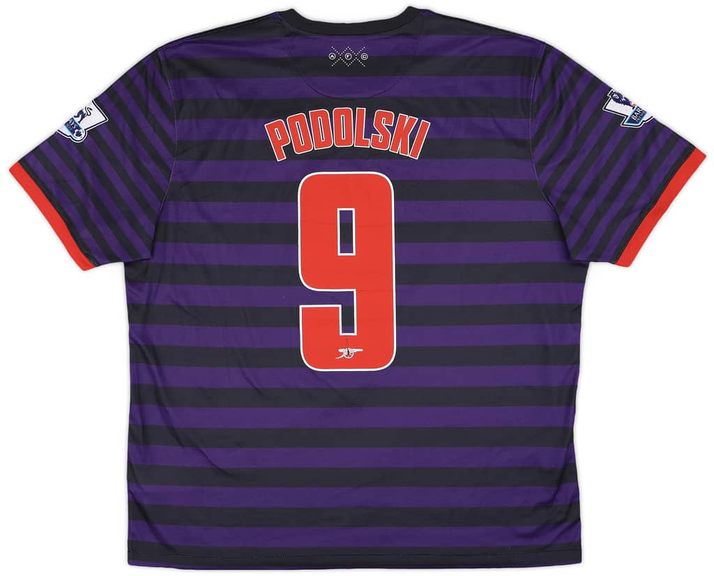 2012-13 Arsenal Away Shirt Podolski #9 - 5/10 - (XXL)